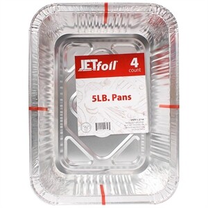 5 Lb Oblong Pan 4 Ct