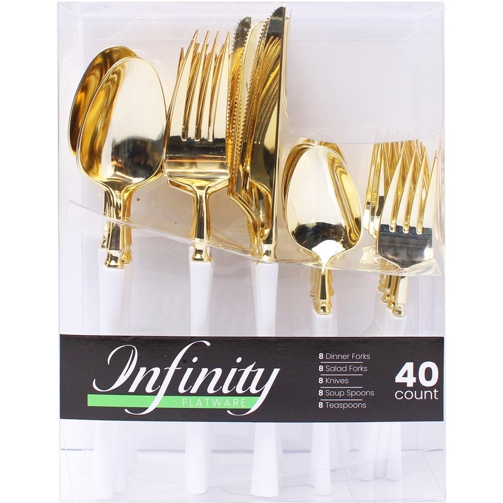 Infinity Flatware Combo White Gold 40Ct
