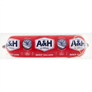 A&H Beef Salami 14 Oz