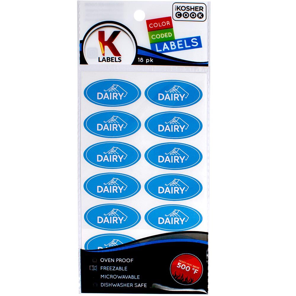 Kosher Cook Kosher Labels 18 Pack Dairy
