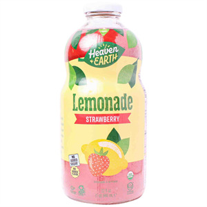 H&E Juice Lemonade Strawberry 32Oz