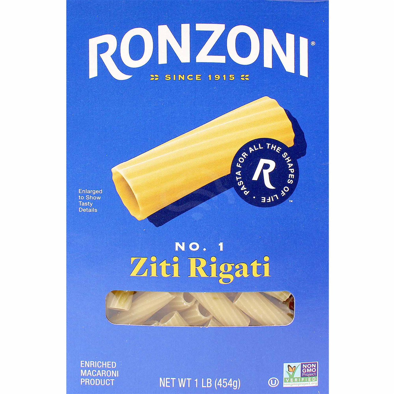 Ronzoni Ziti Rigati 16 Oz