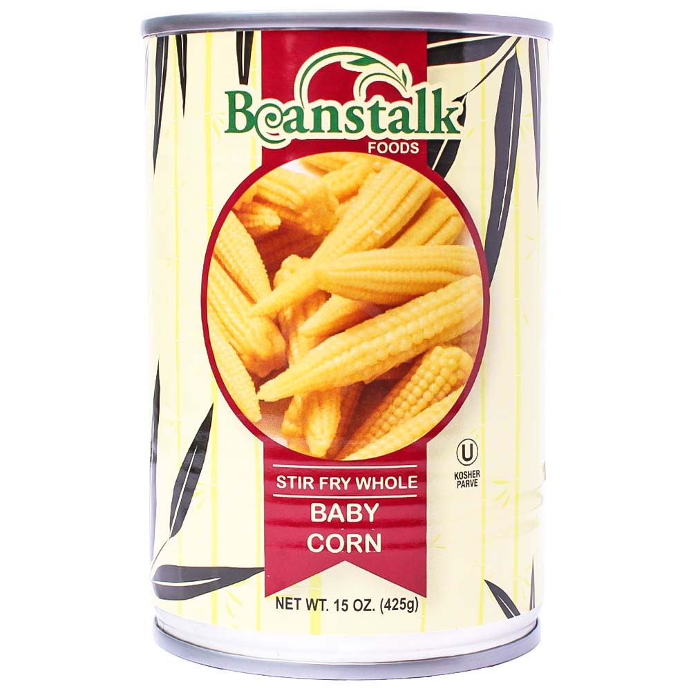 Beanstalk Baby Corn Whole 15Oz