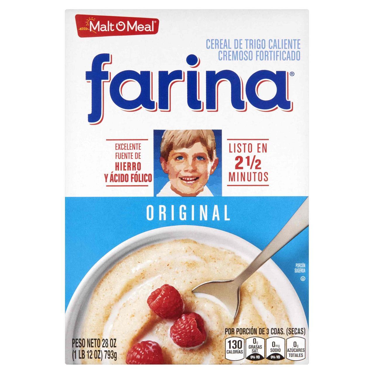 Farina Creamy Hot Wheat Cereal Original 28 Oz